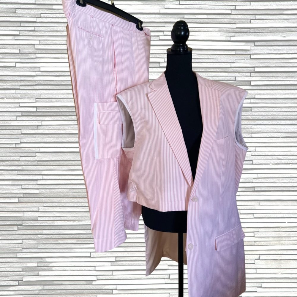 Upcycled Candy Stripe Pant Set